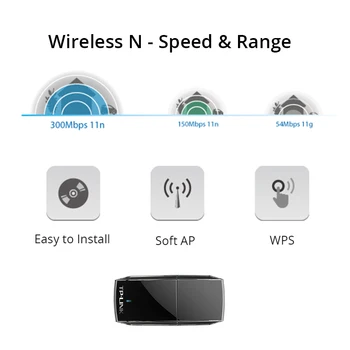 Wifi adaptér Tp-Link TL-WN823N Bezdrôtovej siete Wi-fi, Mini Sieťové Karty 300M USB 802.11 n/g/b anténu wifi, počítač miesto prístupu lan