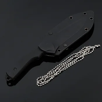 Mengoing Vonkajšie Pevnou Čepeľou Noža oceľ 440A Prežitie Utility Náhrdelník Nože S ABS Prezervatívy Obrázok 2