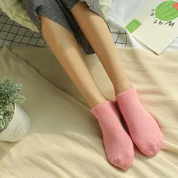 1 Pár jednofarebné dámske Loď Ponožky Jar A v Lete Vertikálne Pruhy Candy Farby Ponožky, Bavlnené Ponožky Low-cut Ponožky