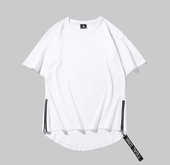 2 ks letné Japonské vietor páse s nástrojmi krátky rukáv T-shirt tlačiť vlastné logo, vlastný vzor Mužov Krátke CCE178 Obrázok 2