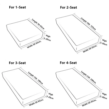 Pet gauč kryt sedadla, žakárové hrubé, hladké, mäkké a pružné nábytok ochranný kryt, sklápateľné a umývateľný 1/2/3/4 sedadla