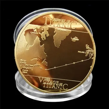 1Pcs Lode Titanic Pamätné Mince Titanic Incident Zbierať BTC Bitcoin Umenie Darčeky Domáce Dekorácie 9Styles Obrázok 2