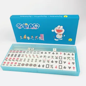 20MM144 ks/set Mini mahjong nastaviť Karikatúry Mahjong Čínskej Tradičnej Hry Doskové Hry Rodiny Hračka Nádherne Vyrezávané