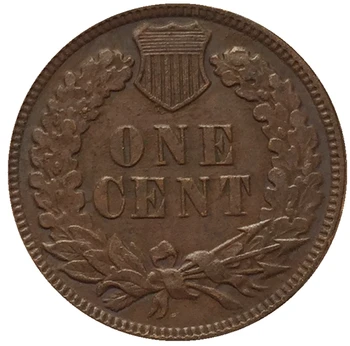 1863 Indian head centov mince kópia Obrázok 2