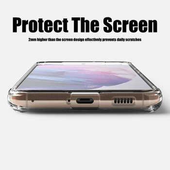 Shockproof Silikónové Telefón puzdro Pre Samsung Galaxy S8 S9 S10 Plus S20 FE S21 Ultra Prípade Jasne Kryt Pre Samsung Poznámku 8 9 10 20 Obrázok 2