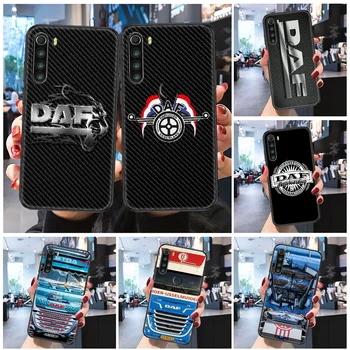 Nákladné Vozidlo značky DAF logo Telefón puzdro Pre Xiao Redmi Poznámka 7 7A 8 8T 9 9A 9S 10 K30 Pro Ultra Matné čierne 3D prime umenie coque silikónové