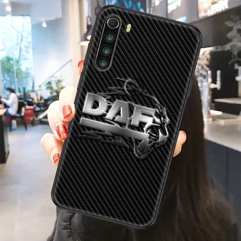 Nákladné Vozidlo značky DAF logo Telefón puzdro Pre Xiao Redmi Poznámka 7 7A 8 8T 9 9A 9S 10 K30 Pro Ultra Matné čierne 3D prime umenie coque silikónové Obrázok 2