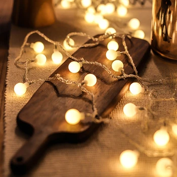 Vianočné Led Girlandy Gule, Svetlá, Vianočné Dekorácie pre Domov Nový Rok 2022 Ozdoby Natal Noel Adornos De Navidad 2021