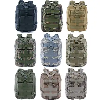 30L horolezectvo taška 600D vonkajšie mužov vojenské taktické batoh batoh nepremokavé kamufláž, lov, turistické vaky Obrázok 2