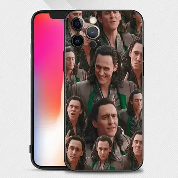 Thor Marvel Loki puzdro pre iPhone 13 12 Mini 11 Pro Max SE2 7 8 6 6 XR Plus 5 X XS 5S Silikónový Kryt Telefónu Capa Coque