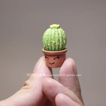 Miniatúrne Mini Malé Kaktus Črepníkové Rastliny Živice Candy Hračka Model Ozdoby Akčné Figúrky, Hračky pre Deti, Detský Bábika Domova Obrázok 2