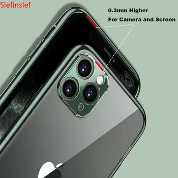 Luxusné Lode Nárazníka Telefón puzdro Pre Apple iPhone 11 Pro Max XR iphone SE 2020 Fotoaparát Ochrany Jasné, Silikónový Kryt Shockproof