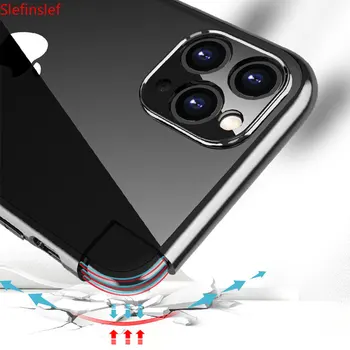 Luxusné Lode Nárazníka Telefón puzdro Pre Apple iPhone 11 Pro Max XR iphone SE 2020 Fotoaparát Ochrany Jasné, Silikónový Kryt Shockproof Obrázok 2