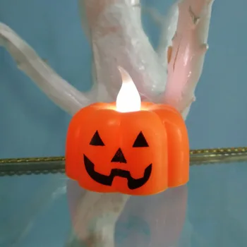 1PC Halloween Tekvica sviečkach Svietidlo LED Stôl Dekorácie Elektronických Komponentov Dovolenku Halloween Party Dekor Pre Domáce