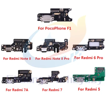 Nabíjací Port PCB Dosky Pre Xiao Pocophone F1 Redmi Poznámka 8 8 Pro 6 Pro 7A 7 5 Nabíjací Port Flex Kábel Páse s nástrojmi Náhradné USB Obrázok 2