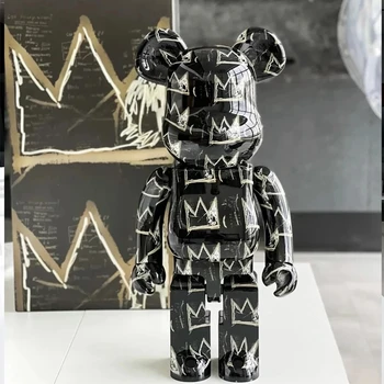 28 cm Byť@rbricklys 400% Originálne Bearbrick Hračka Jean-Michel Basquiat Úplne Nové PVC Akcie Obrázok Zberateľskú Umenie Hračka Dary Obrázok 2