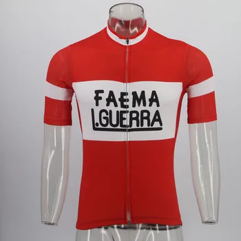 Retro cyklistika dres ropa Ciclismo mužov krátky rukáv bicykli nosiť dres Lete klasické cyklistické oblečenie Obrázok 2