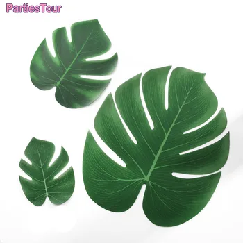 60pcs Umelá Tropická Palmové Listy Rastlín Imitácia Leaf Havajské Luau Pláži Jungle Narodeninovej Party Stolové Dekorácie Dovolenky