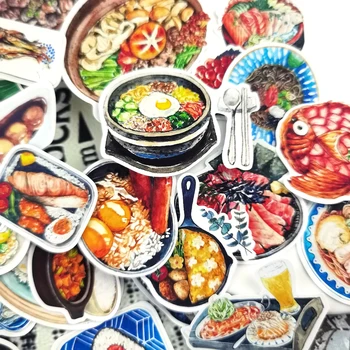 35pcs Kawaii akvarel Japonské Sushi jedlo dekorácie-nálepky suché lepidlo /ručné knihy Denník papiernictvo vestník nálepky Obrázok 2