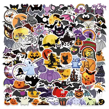 10/50/100ks Halloween Horror Bat Chiroptera Graffiti Nálepky DIY Nepremokavé Kufor, Notebook Skúter Chladnička Nálepky Obrázok 2