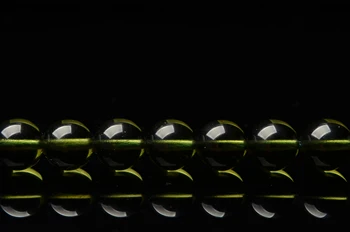 Zriedkavé tmavo zelená nádherné Moldavite 6mm-12mm 1 prameňov/set Super silná energia kameňa （o 38cm） Obrázok 2