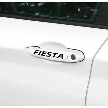 Auto Styling Dvere Auta Rukoväť Spätné zrkadlo Auto Samolepky, Dekorácie Pre Ford Fiesta EcoSport ESCORT Nálepky Folie Obtlačky Obrázok 2