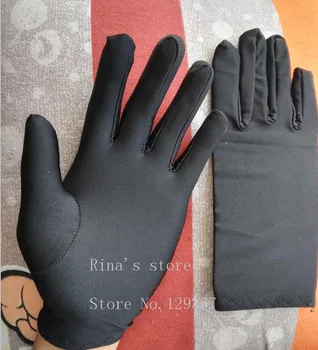 Módne pánske letné tenké elastické Veľké biele rukavice samec farba čierna Etiketa rukavice vodičské rukavice veľkoobchod