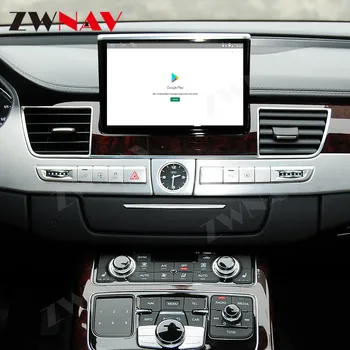 Android 10 Skladací Displej Pre Audi A8 D4 2009 - 2017 Auto Rádio Multimediálny Prehrávač, GPS Navigáciu, Vedúci Jednotky Stereo Carplay 4G SIM Obrázok 2