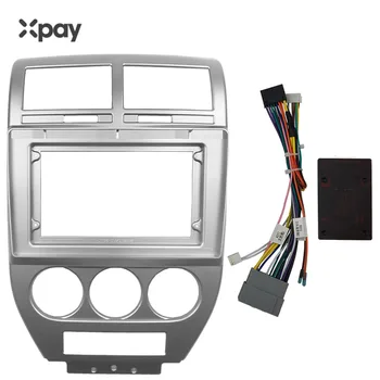 XPAY 10.1-palcový 2din autorádia panel pre Jeep compass 2006-2010, použiť na inštaláciu auto panel dual Din DVD rám a CANBUS