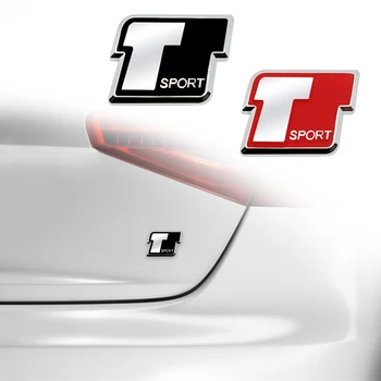 Auto Nálepky Metal T Sport Znak, Odznak batožinového priestoru Kotúča, pre Toyota Carmy Corolla RAV4 Levin Yaris CHR VIOS Prius Príslušenstvo