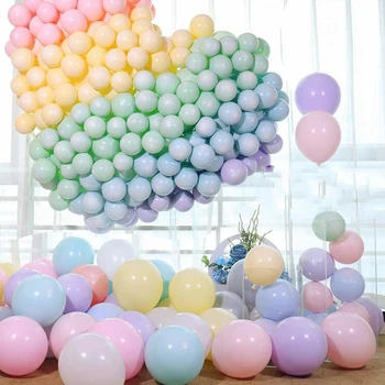 Macaron Farby, latexové Balóny 5inch 100ks Sladké Farebné Odstupňovanie Dekor Baby Sprcha Svadby, Narodeniny, Party Dekorácie Balónikov
