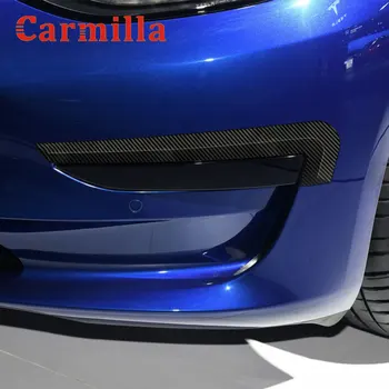 Carmilla 2ks/Set Príslušenstvo vhodné pre Tesla Model 3 2017 - 2020 Predné Auto Hmlové Svietidlo Kryt Výbava Hmlové Svetlo Ochrany Nálepky
