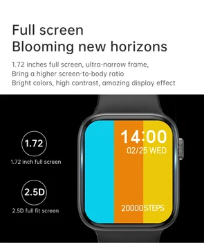 Nové IWO 13 Pro T800 Smartwatch 2021 1.72 Palcový Displej Bluetooth Hovor DIY Dail Fitness Náramok Smart Hodinky Muži Ženy