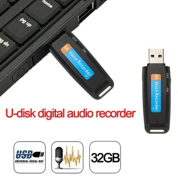U-Disk Digitálny o Hlasový Záznamník Pero USB Flash Disk Až Do 32GB Micro-TF Obrázok 2