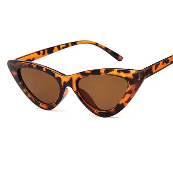 AKAgafas Cat Eye Ženy slnečné Okuliare 2021 Vintage Transparentné Trojuholníkové Klasický Odtieň pre Slnečné Okuliare Sexy Retro Leopard Oculos