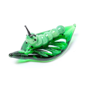 Mini Hmyzu Ornament Zelenej Listovej Motýľ Slimák Miniatúrne Sošky Plochy Dekor pre Domáce Spálňa Ubytovni Office Desktop Roztomilý