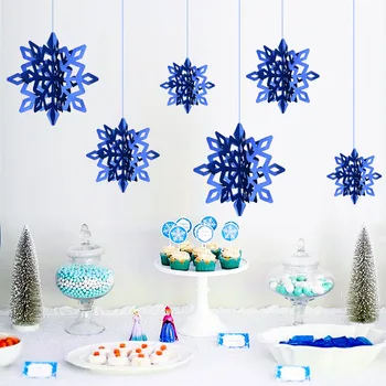 Vianočné Ozdoby 3D Umelé snehové Vločky Papier Veniec, Vianočné Dekorácie pre Domov Zime Vianočný Dekor Nový Rok 2022 Obrázok 2