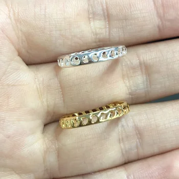 Prstene pre Ženy Nehrdzavejúcej Ocele Vyprázdnené-Out Láska Srdce Dizajn v Tvare Roztomilý Módne Milujú Šperky Pár Girs Prstene Na Prstoch Darček