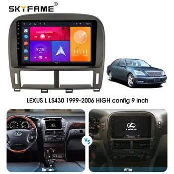 SKYFAME Auto fascia Rám Kábel Canbus Pre LEXUS LS430 Vysokej konfigurácia 1999-2006 Veľký Displej Audio Dash Panel Rám Fascia Obrázok 2