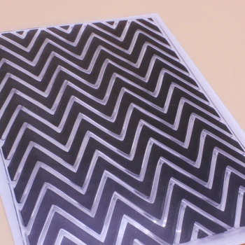 Alinacutle Jasné Známky Vlna Pozadí DIY Scrapbooking Karty Album Paper Craft Gumy Transparentný Silikónový Pečiatok Obrázok 2
