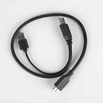Dvojité Hlavu USB Micro-B Splitter Kábel USB 3.0 Mobile Pevného Disku, Dátový Kábel, s Pomocného Napájania Obrázok 2