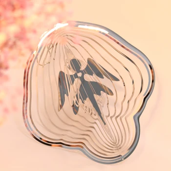JOYLIVE Nehrdzavejúcej Ocele zvonkohry Anjel Tvorivé Tvar 3D Spinner Rotujúce Záhrada Závesné Dekorácie 2021 Nové Populárne