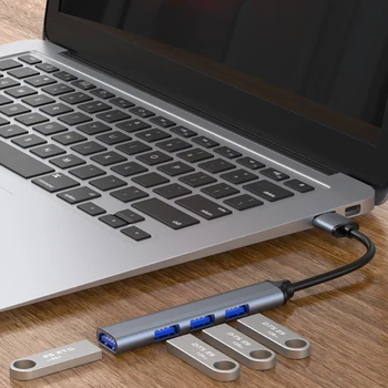 USB HUB S TYP-C Údajov Odolná USB-2 0 3 0 PD 5 Porty Pre Lenovo, HUAWEI Xiao Notebooku Macbook Air Pro Ipad HUB Príslušenstvo