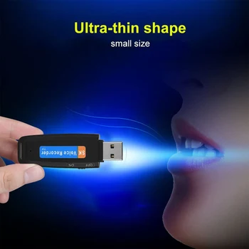 Digitálny Audio Video Rekordér Mini Malé Diktafón USB Digitálny Hlasový Záznamník hlasový záznam Odborných Flash Obrázok 2