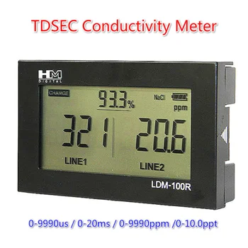 Nové TDSEC Vodivosť Meter Vody Monitorovanie Kvality HM Vodivosť Tester Online ES TDS Tester Dual Control Odsoľovacieho Rate Meter Obrázok 2