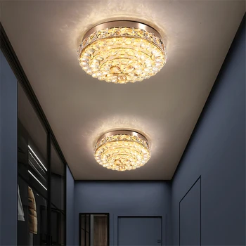 Nordic lesk luxusné crystal stropné svietidlá, spálne, chodby koridoru Vložené lampa obývacia izba krytý domov lampy, osvetlenie kúpeľne Obrázok 2