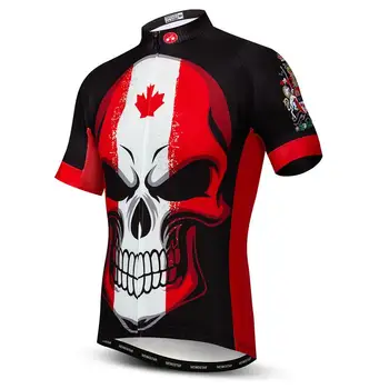 Weimostar Lebky Pro Team Cyklistický Dres Mužov Kanada Závodné Šport, Cyklistické Oblečenie Camisa Ciclismo Rýchle Suché MTB Bike Jersey Tričko Obrázok 2