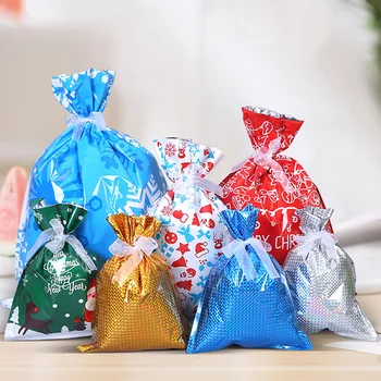 Vianočný Darček Taška Snowflake Elk Santa Claus Candy Tašky Veselé Vianočné Dekorácie pre Domov 2022 Nový Rok Darček Decor Obrázok 2