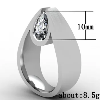 Okrúhly tvar Zirkón Prstene Pre Ženy Geometrie Doska Strieborný Prsteň Módne Dámy Vintage Prst Prsteň Mužov Strany Punk Šperky Prstene