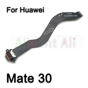USB Nabíjačka, Rada Port Konektor Mic PCB Dock Plnenie Flex Kábel Pre Huawei Mate 7 8 9 10 20 20X 30 Lite Pro 4G 5G Obrázok 2